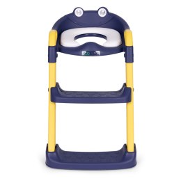 Nakładka na toaletę dla dzieci ze schodkami i drabinką niebieska