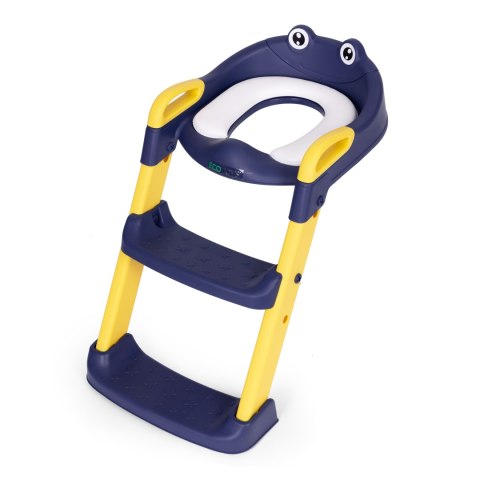 Nakładka na toaletę dla dzieci ze schodkami i drabinką niebieska