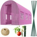 Tunel ogrodowy 2 x 3 m (6m2) różowy Plonos