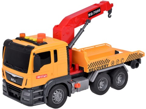 Zestaw Laweta + Auto Światło Dźwięk SUPER ruchomy HDS dźwig