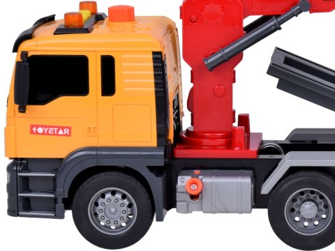 Zestaw Laweta + Auto Światło Dźwięk SUPER ruchomy HDS dźwig