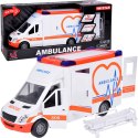 Karetka Pogotowie ratunkowe Otwierany Ambulans Dźwięk + światło