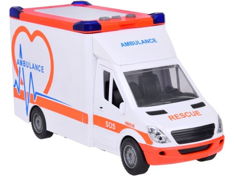 Karetka Pogotowie ratunkowe Otwierany Ambulans Dźwięk + światło