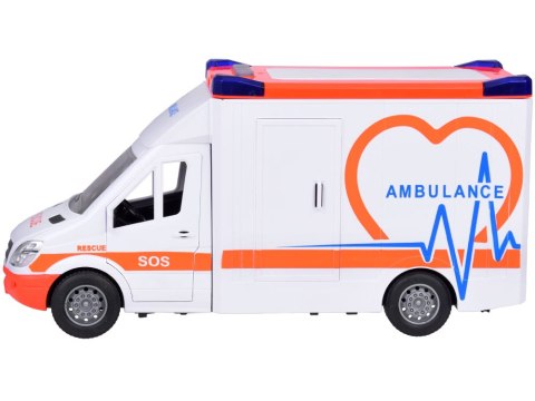 Karetka Pogotowie ratunkowe Otwierany Ambulans Dźwięk + światło