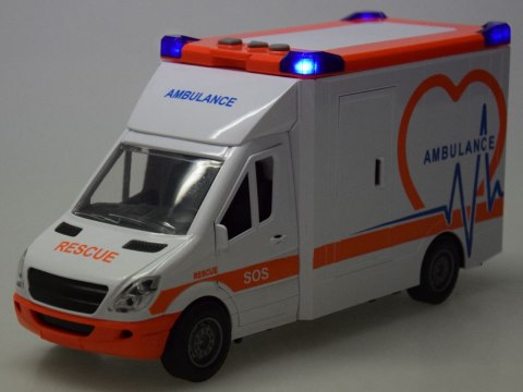 Karetka Pogotowie ratunkowe Otwierany Ambulans Dźwięk + światło