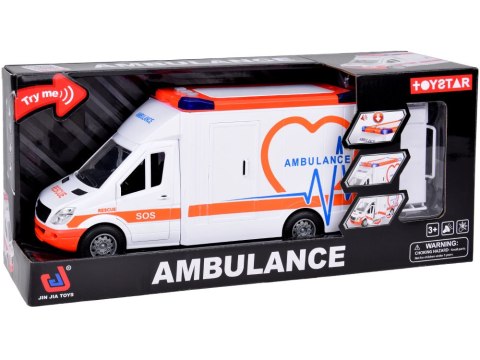 Karetka Pogotowie ratunkowe Otwierany Ambulans Dźwięk + światło
