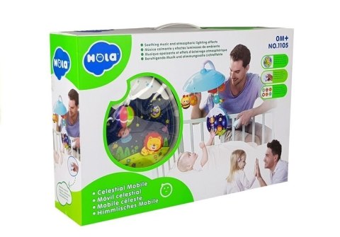 Karuzela Do Łóżeczka z Pilotem Zwierzątka