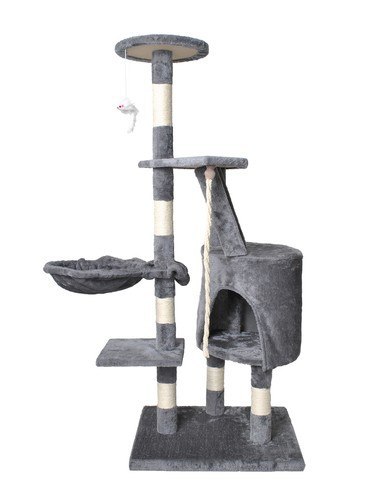 Drapak legowisko Drzewko dla kota 118cm szare Drapak legowisko Drzewko dla kota 118cm szare