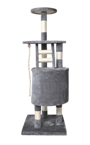 Drapak legowisko Drzewko dla kota 118cm szare Drapak legowisko Drzewko dla kota 118cm szare