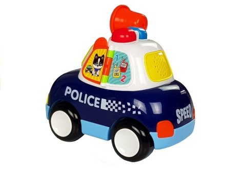Auto policyjne z dźwiękami i światełkami Megafon