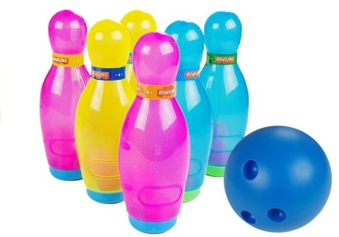 Duzy Zestaw Kręgli 6 sztuk + Piłka Bowling
