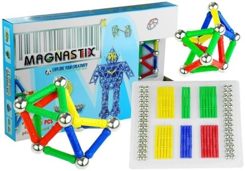 Zestaw Klocków Magnetycznych 136 Element Magnastix