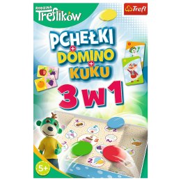 Gra 3w1 Domino Pchełki Kuku Rodzina Treflików 01921