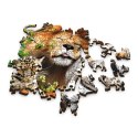 500+1 Puzzle Drewniane - Dzikie koty w dżungli 20152