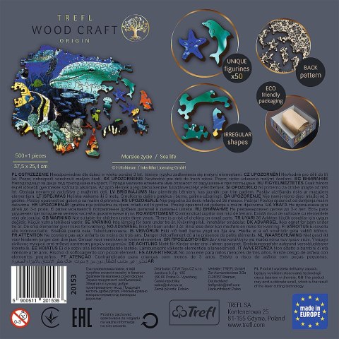 500+1 Puzzle Drewniane - Morskie życie 20153
