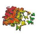 500+1 Puzzle Drewniane - Tęczowe motyle 20159