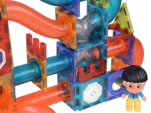 Klocki Magnetyczne 3D Zbuduj Duży świecący Tor Kulkowy 142 ele ZA5238 Klocki Magnetyczne 3D Zbuduj Duży świecący Tor Kulkowy 142 ele ZA5238