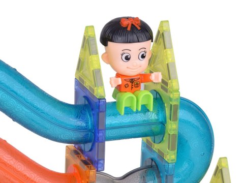 Klocki Magnetyczne 3D Zbuduj Duży świecący Tor Kulkowy 142 ele ZA5238 Klocki Magnetyczne 3D Zbuduj Duży świecący Tor Kulkowy 142 ele ZA5238