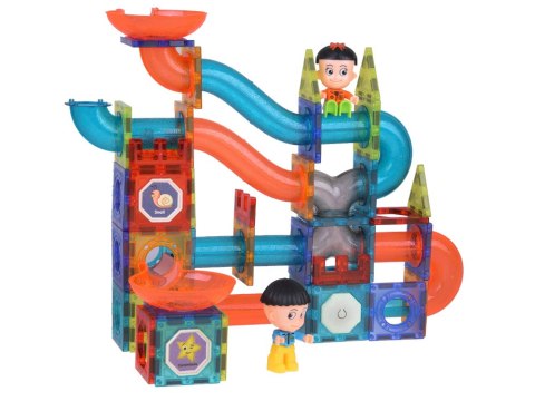 Klocki Magnetyczne 3D Zbuduj Duży świecący Tor Kulkowy 142 ele ZA5238 Klocki Magnetyczne 3D Zbuduj Duży świecący Tor Kulkowy 142 ele ZA5238