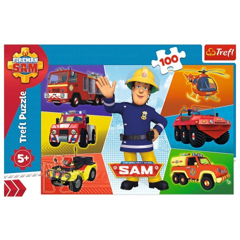 Puzzle - "100" - Pojazdy Strażaka Sama / Prism AandD Fireman Sam 16354
