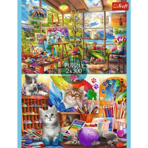 Puzzle - "2x500" - Sztuka malowania_FSC Mix 70% 37530