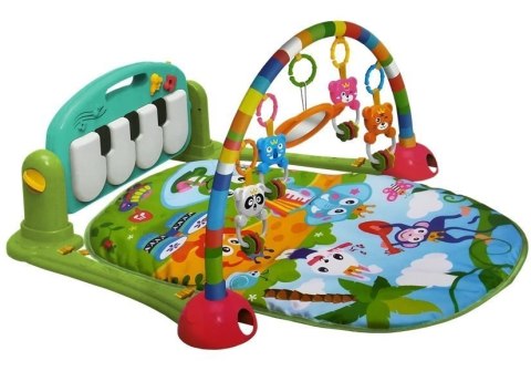 Mata Interaktywna z Pianinkiem Niebieska