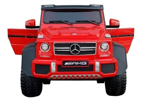 Pojazd Na Akumulator Mercedes 6x45W Czerwony MP4 Pojazd Na Akumulator Mercedes 6x45W Czerwony MP4