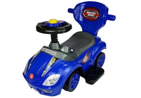 Jeździk z Pchaczem Mega Car 3w1 Niebieski Jeździk z Pchaczem Mega Car 3w1 Niebieski