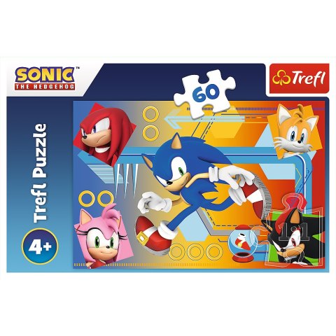 Puzzle Sonic 60 el. Sonic w akcji 17387
