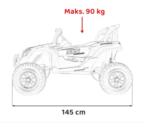 Dwusoobowy 800W Reg fotel 4x4 Auto buggy na akumulator UTV X3 Off-Road