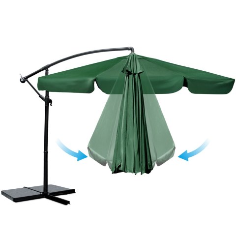Parasol ogrodowy składany 8 segmentowy 350 cm z pokrowcem Plonos PL-881 Parasol ogrodowy składany 8 segmentowy 350 cm z pokrowcem Plonos PL-881