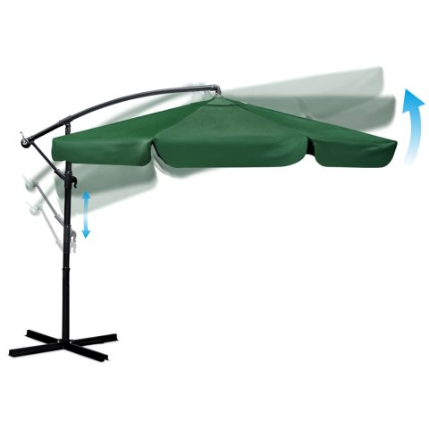Parasol ogrodowy składany 8 segmentowy 350 cm z pokrowcem Plonos PL-881 Parasol ogrodowy składany 8 segmentowy 350 cm z pokrowcem Plonos PL-881
