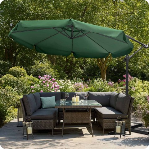 Parasol ogrodowy składany 8 segmentowy 350 cm z pokrowcem Plonos PL-881 Parasol ogrodowy składany 8 segmentowy 350 cm z pokrowcem Plonos PL-881