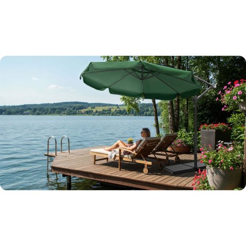 Parasol ogrodowy składany 8 segmentowy 350 cm z pokrowcem Plonos PL-881 Parasol ogrodowy składany 8 segmentowy 350 cm z pokrowcem Plonos PL-881