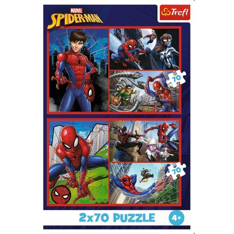 Puzzle - 2x70 - Pajęcze historie - Disney Marvel Spiderman 34443