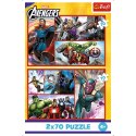 Puzzle - 2x70 - Zostań bohaterem - Disney Marvel The Avengers 34439
