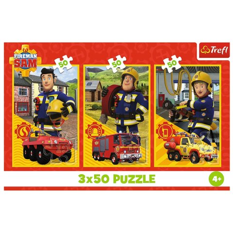 Puzzle - 3x50 - Ekipa z remizy - Prism A and D Fireman Sam 34880