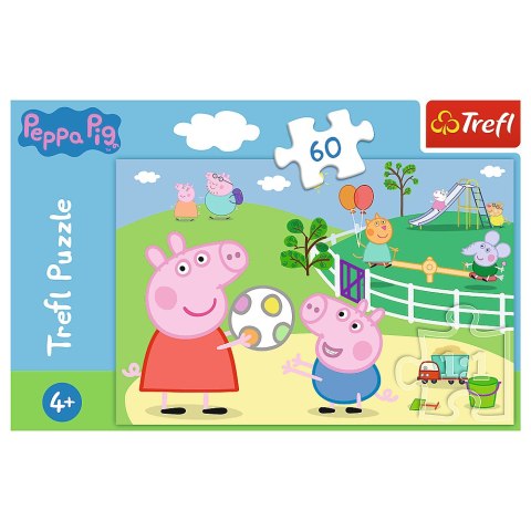Puzzle - 60 - Zabawy w gronie przyjaciół - Peppa Pig 17356