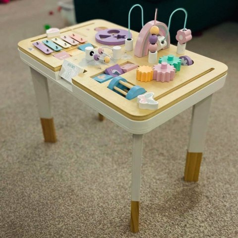 Lulilo Stolik manipulacyjny montessori pastelowy