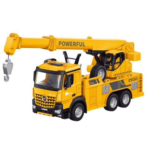 Dźwig Z Hakiem Zdalnie Sterowany RC 2.4G 9CH Żółty Dźwig Z Hakiem Zdalnie Sterowany RC 2.4G 9CH Żółty