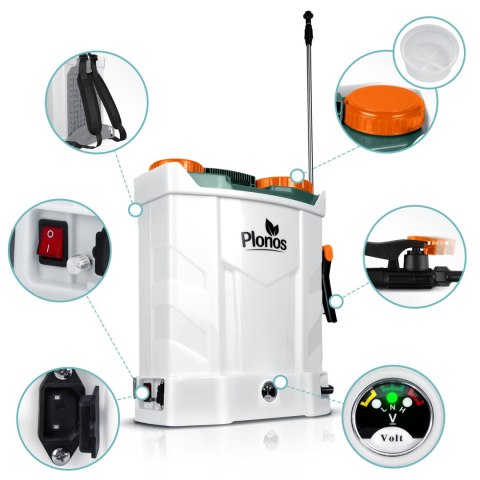 Opryskiwacz akumulatorowy Plonos PL-602 Opryskiwacz akumulatorowy Plonos PL-602