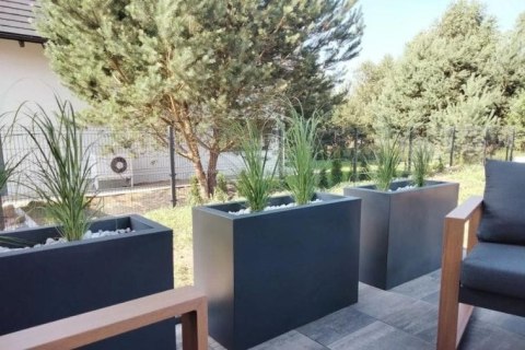 Designerska donica MONUMO LUNGO GRANDE Antracyt Designerska donica MONUMO LUNGO GRANDE Antracyt