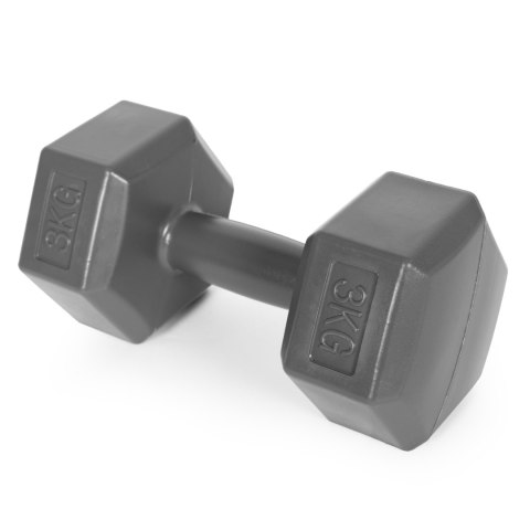 Hantle sześciokątne zestaw 2x3 kg ciężarki do ćwiczeń obciążniki fitness szare ModernHome Hantle sześciokątne zestaw 2x3 kg ciężarki do ćwiczeń obciążniki fitness szare ModernHome