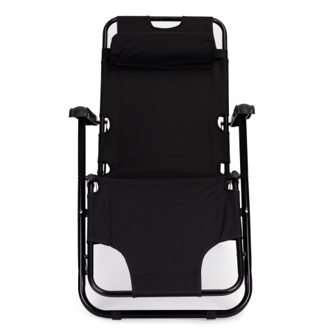 Leżak z poduszką leżanka 2w1 rozkładana konstrukcja na plażę do ogrodu