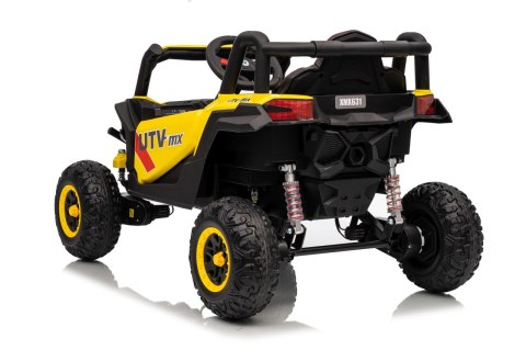 4x4 auto na akumulator  Buggy Madman UTV-MX Żółty