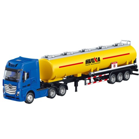 Ciężarówka Cysterna Metalowa Ruchome Elementy Żółta 1:50 Ciężarówka Cysterna Metalowa Ruchome Elementy Żółta 1:50