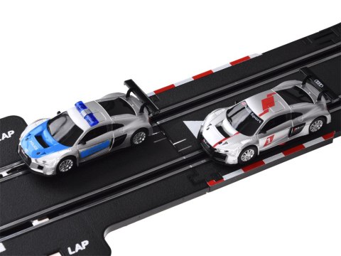 Elektryczny Tor wyścigowy rajdowy samochodowy 2 auta AUDI trasa 8m