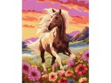 Zestaw do malowania po numerach Pełen gracji koń KHO6584 40x50