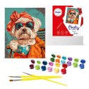 Zestaw do malowania po numerach Stylowy shih tzu KHO6610 40x50 AP0040