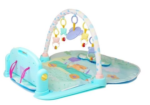 Mata Interaktywna z Pianinkiem Niebieska